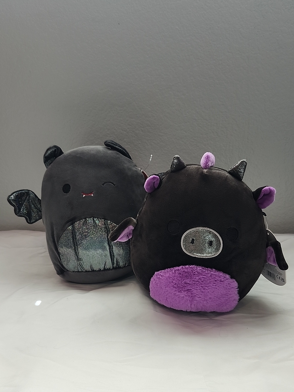 Halloween Squishmallows Emily Bat And Dent Dragon